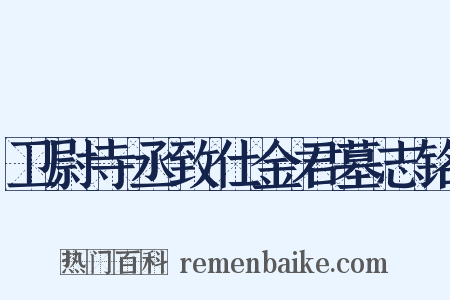 卫尉寺丞致仕金君墓志铭是什么意思的图片